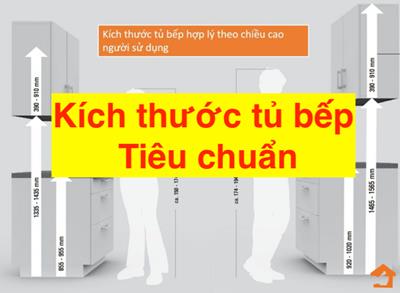 Kích thước tủ bếp tiêu chuẩn của người Việt hiện nay