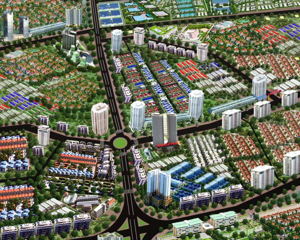 Phối cảnh dự án Gateway Center Chơn Thành Bình Phước 