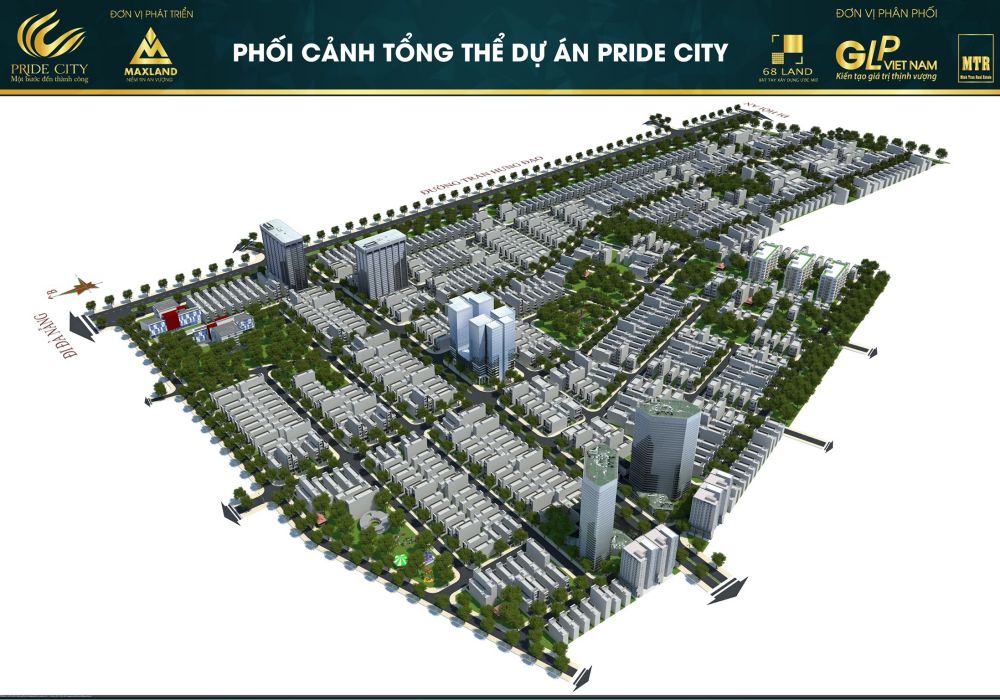 Phối cảnh dự án khu đô thị Pride City Quảng Nam