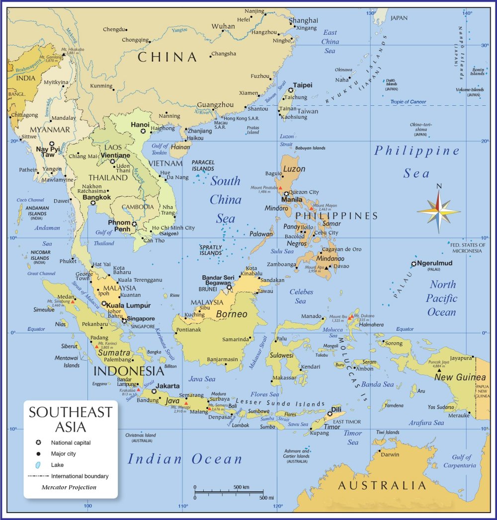 Phân tích về Bản đồ Đông Nam Á khổ lớn mới nhất năm