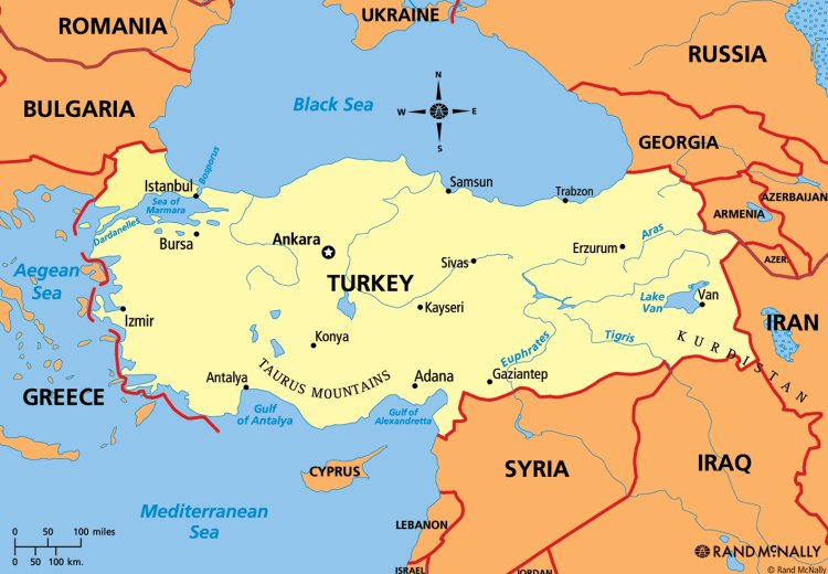 Thổ Nhĩ Kỳ trên bản đồ thế giới