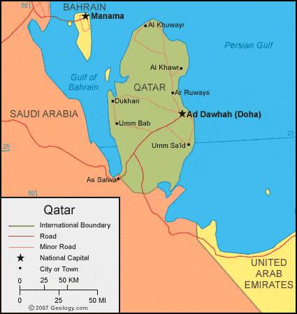 2 Qatar Map 
