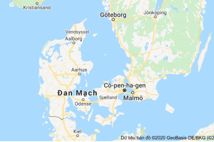 Đan Mạch nằm ở khu vực nào trên bản đồ thế giới?