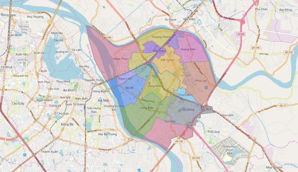 Bản đồ Hành chính Quận Hà Đông khổ lớn năm 2023