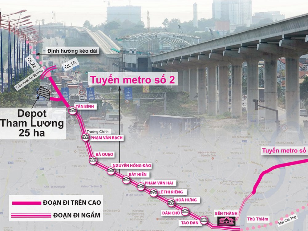 Tuyến Metro số 2 đoạn Bến Thành - Thủ Thiêm khi nào khởi công?