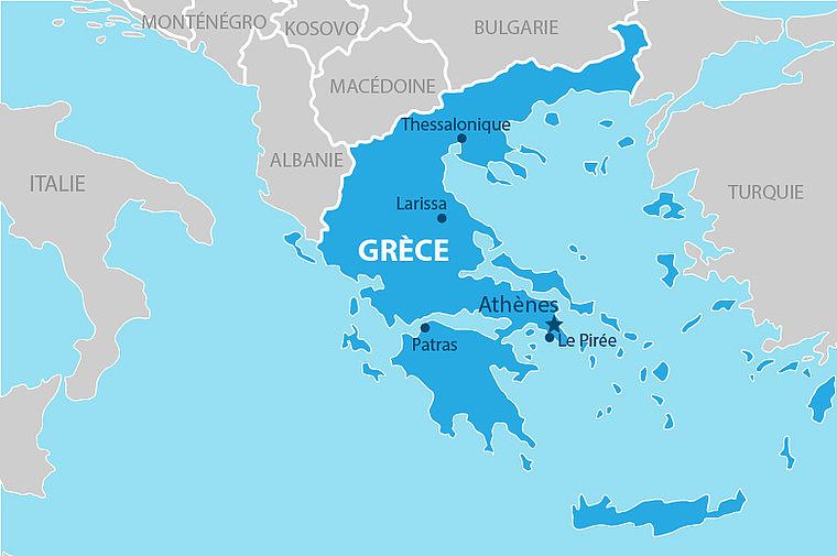 Hy Lạp trên bản đồ thế giới
