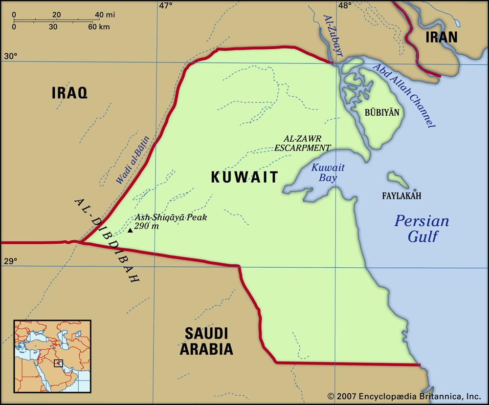 Kuwait Map 