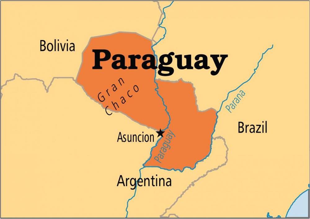 Paraguay Map 