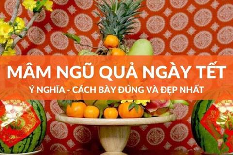 Mâm ngũ quả ngày Tết gồm những gì? Ý nghĩa và cách chưng?