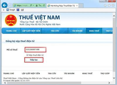 Cách nộp Thuế Điện Tử qua mạng đơn giản nhất