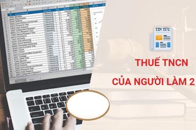 Cách tính thuế thu nhập cá nhân (TNCN) cho người làm 2 nơi