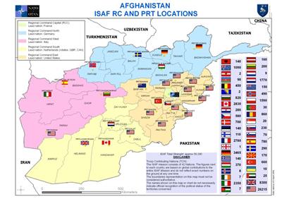 Bản đồ đất nước Afghanistan khổ lớn phóng to năm 2024