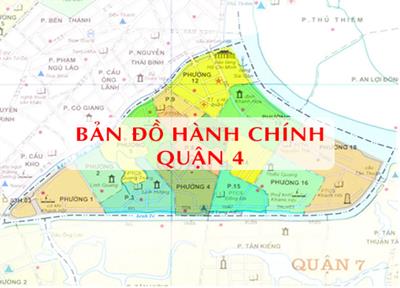 Bản đồ Hành chính Quận 4 (TPHCM) khổ lớn, Phóng to 2024