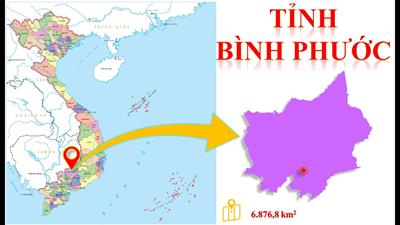 Bản đồ hành chính tỉnh Bình Phước khổ lớn, Phóng to 2024