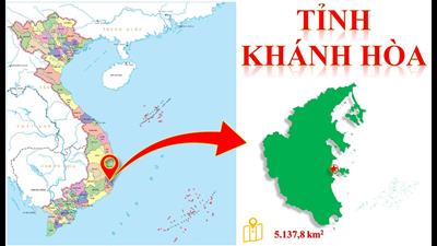 Bản đồ hành chính Khánh Hoà khổ lớn, Phóng to 2024