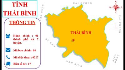 Bản đồ hành chính tỉnh Thái Bình khổ lớn, Phóng to 2024