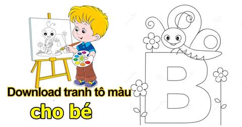 Download File Tranh Tô Màu Cho Bé PDF từ 2 - 7 Tuổi Miễn Phí