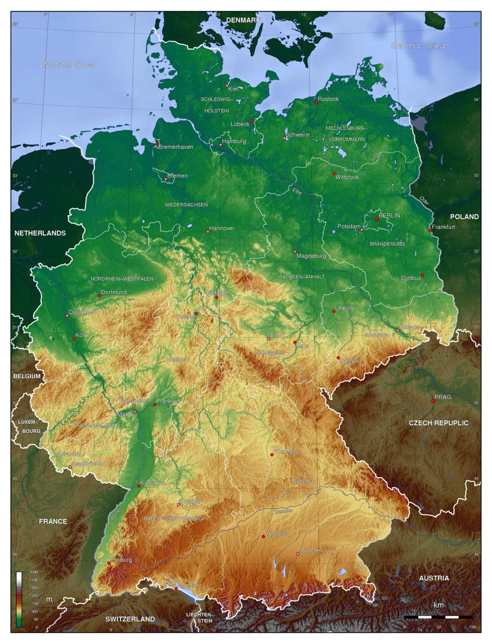Hãy cùng chúng tôi đến với năm 2024 để khám phá bản đồ đất nước Đức mới nhất! Hãy tận hưởng những mùa thu và đông yên tĩnh, ngắm sơn cước và những thảm cỏ mênh mông, cùng với những thành phố đầy sức sống.