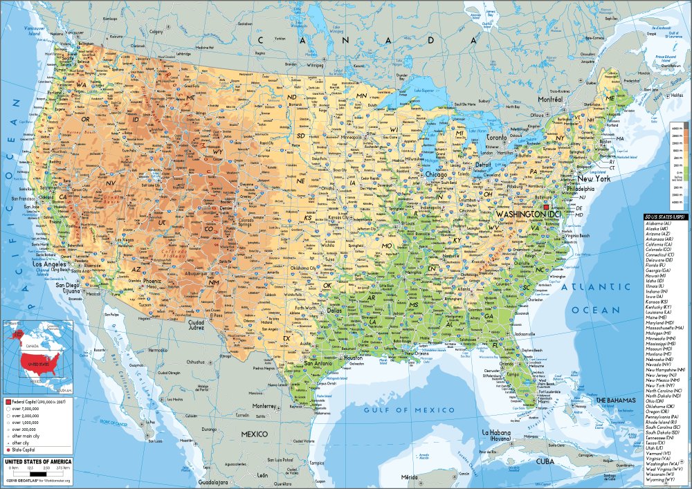 Bản đồ Nước Mỹ (Hoa Kỳ): Khám phá đất nước Hoa Kỳ thông qua bản đồ Mỹ - từ các tòa nhà độc đáo tại New York đến đại dương bao la ở California. Truy cập vào hình ảnh để tìm hiểu thêm về văn hoá đa dạng và sự giàu có của Hoa Kỳ.