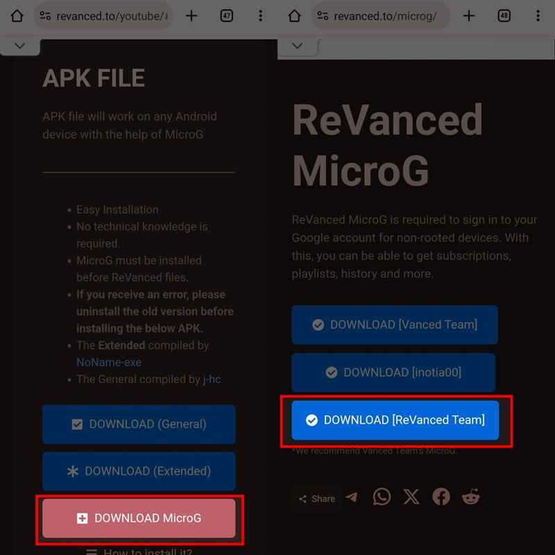 Cách Cài đặt MicroG, ứng Dụng Khi Dùng YouTube ReVanced