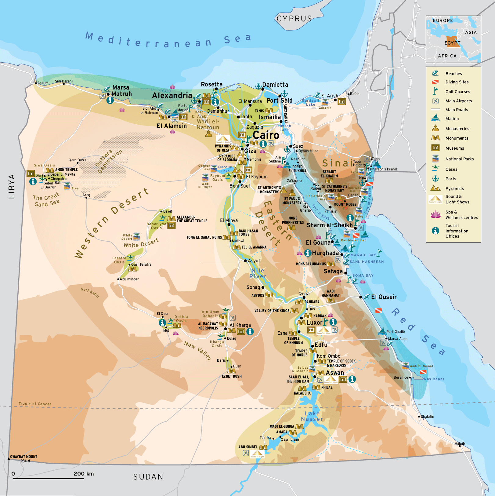 Nếu bạn là người yêu thích du lịch và mong muốn khám phá vẻ đẹp của Ai Cập, bản đồ du lịch Ai Cập là sự lựa chọn lý tưởng. Hãy tìm hiểu và chuẩn bị cho chuyến hành trình sắp tới của bạn với bản đồ đầy đủ thông tin về các địa điểm nổi tiếng và gợi ý những điểm đến mới.