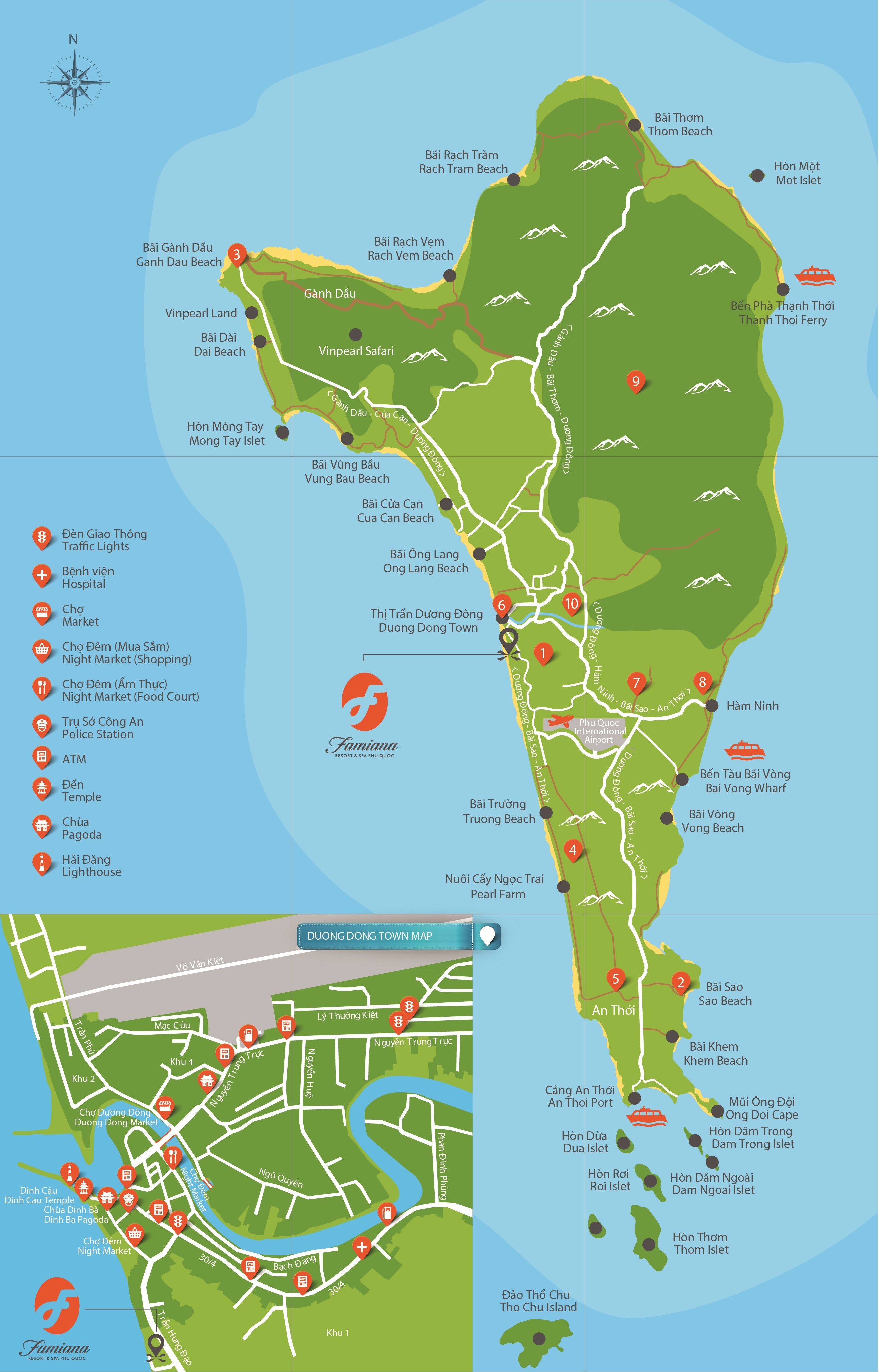 Bản đồ du lịch Thành phố Phú Quốc năm 2024:
Năm 2024, thành phố Phú Quốc đã phát triển mạnh về du lịch. Với bản đồ du lịch mới nhất này, các bạn sẽ được khám phá những điểm đến hấp dẫn nhất, những dịch vụ tiện ích, từ khách sạn, nhà hàng đến các hoạt động trải nghiệm mới lạ nhất.