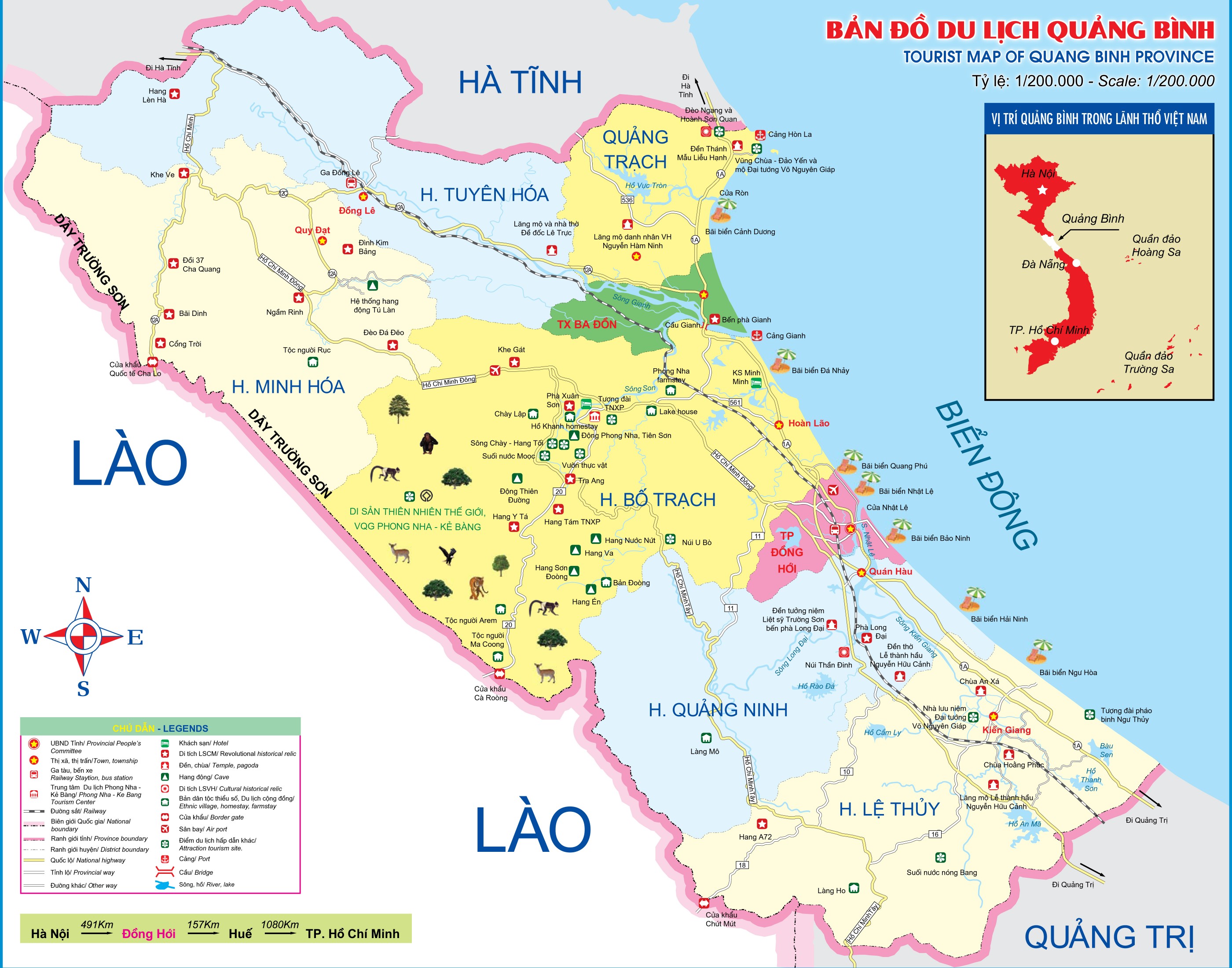 Bản đồ hành chính Quảng Bình năm 2024 được cập nhật mới nhất với thông tin đầy đủ và chính xác nhất. Khách hàng sẽ có cơ hội tìm hiểu và khám phá toàn cảnh địa lý, văn hóa, lịch sử và kinh tế của Quảng Bình hiện nay.