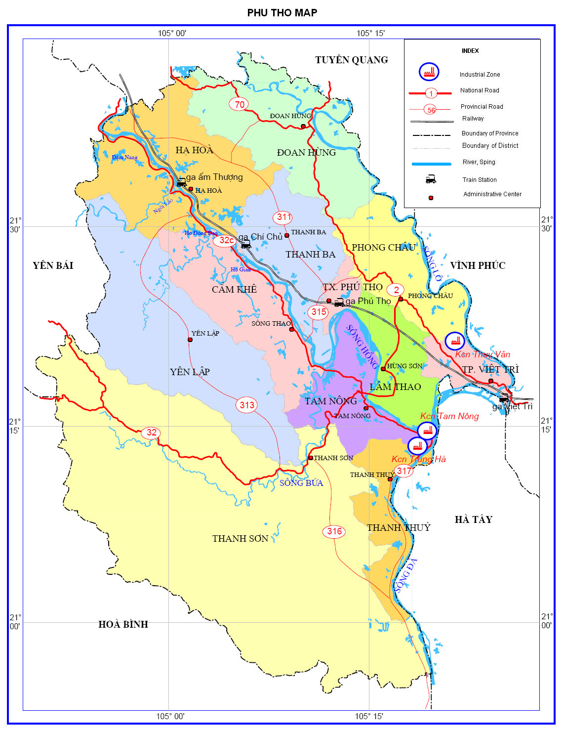 Bản đồ hành chính tỉnh Phú Thọ năm 2024 đã được cập nhật với những thông tin mới nhất về địa điểm, công trình và cơ quan chính quyền tại tỉnh. Hãy sử dụng bản đồ này để khám phá những điểm đến mới lạ và tuyệt vời tại Phú Thọ.