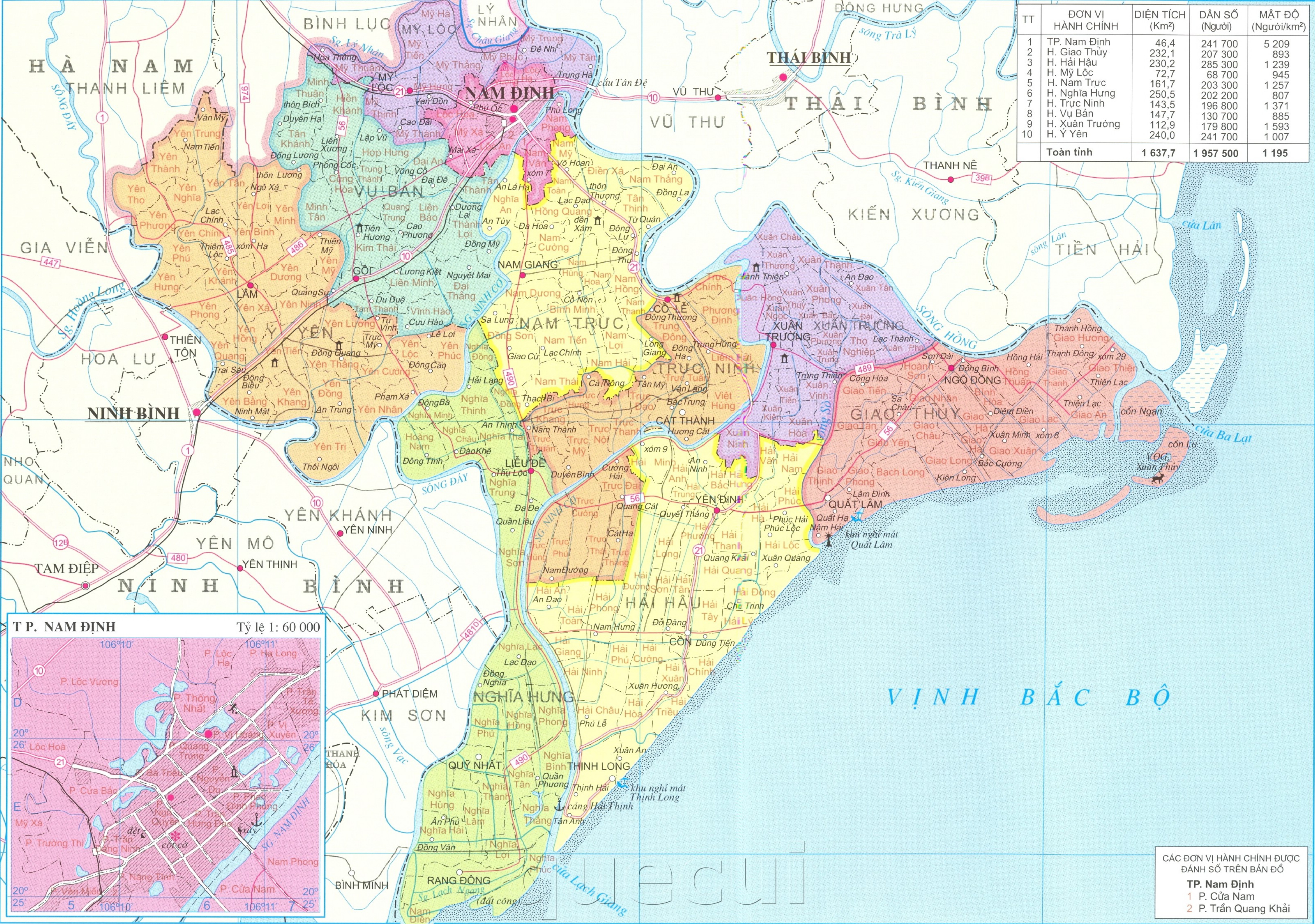 Bản đồ tỉnh Nam Định 2024 với khổ lớn và đầy đủ cập nhật sẽ giúp bạn dễ dàng tìm kiếm những địa điểm, thông tin hành chính của tỉnh một cách nhanh chóng và chính xác. Đặc biệt, bản đồ này được cập nhật liên tục để đáp ứng nhu cầu của người dân và du khách khi đến Nam Định.