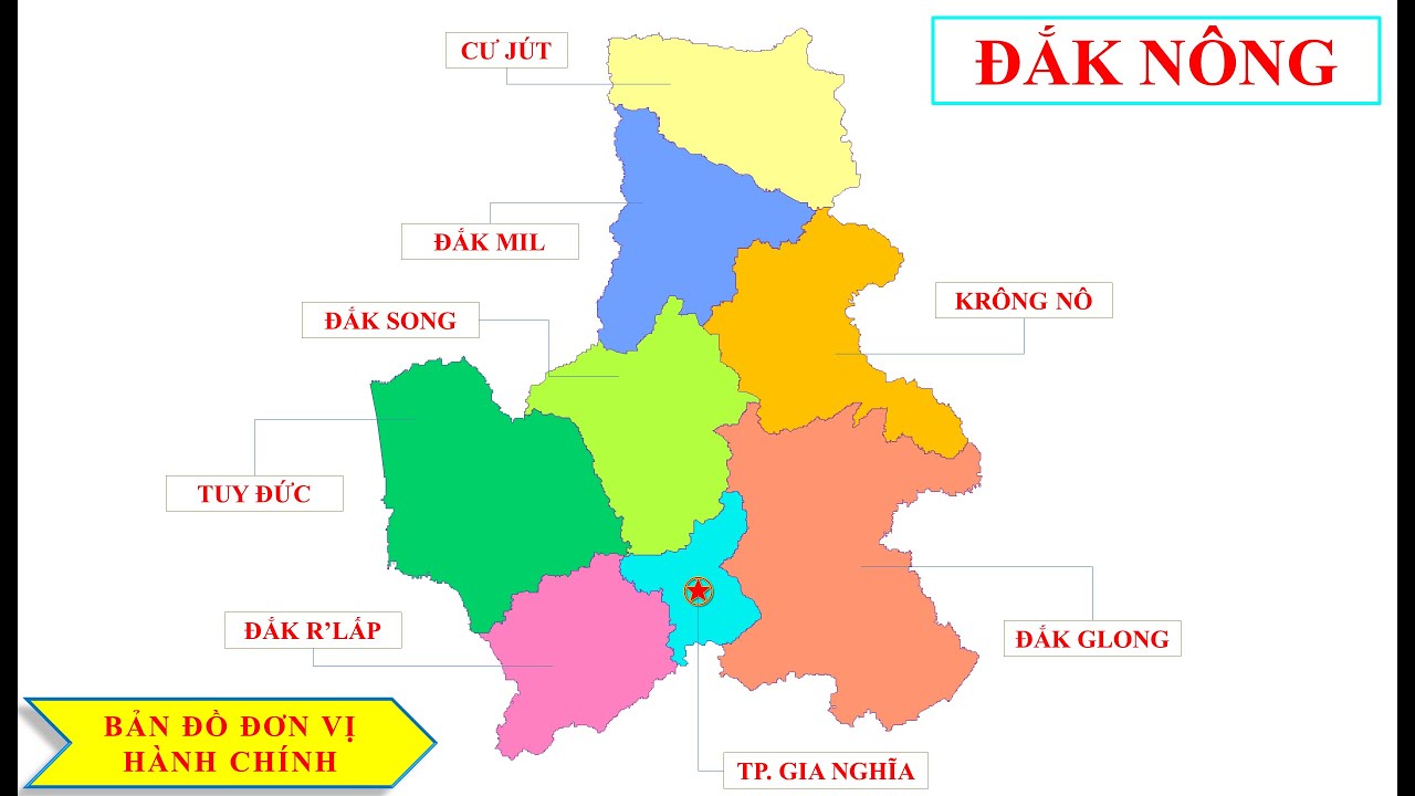 Hành chính tỉnh Đắk Nông: \