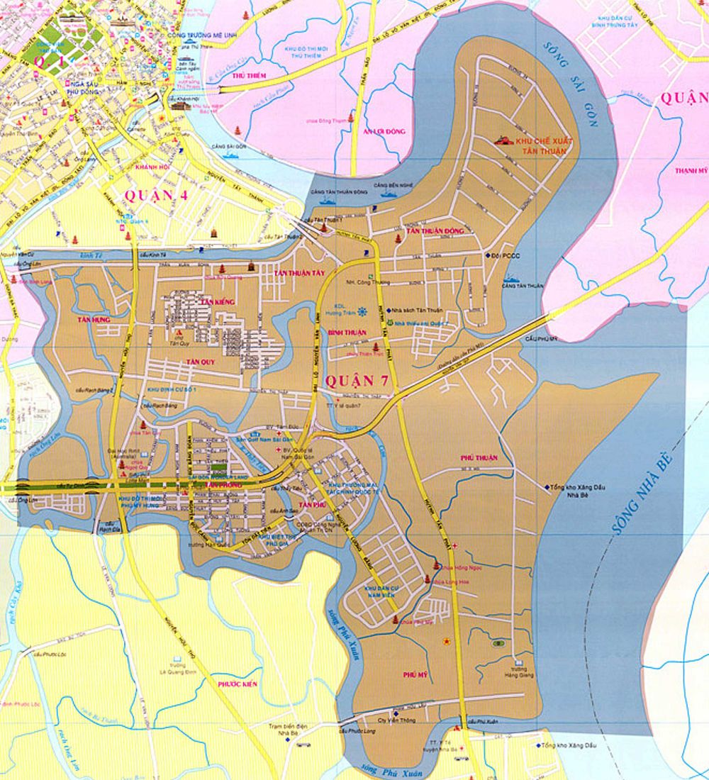 Bản đồ này sẽ giúp bạn có cái nhìn tổng quan về Quận 7 và cách di chuyển nhanh chóng đến những nơi mà bạn muốn đến. Khám phá thành phố đẹp này và tận hưởng những trải nghiệm thú vị nhất.