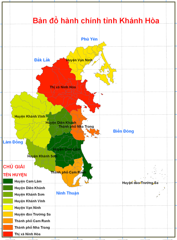 Bản đồ hành chính tỉnh Khánh Hòa năm 2024: Khánh Hòa - một tỉnh thuộc miền trung Việt Nam, đang phát triển vượt bậc trong nhiều lĩnh vực. Đến 2024, bản đồ hành chính Khánh Hòa sẽ thay đổi với nhiều khu đô thị mới và cơ sở hạ tầng hiện đại, hứa hẹn tạo ra nhiều cơ hội cho nhà đầu tư.