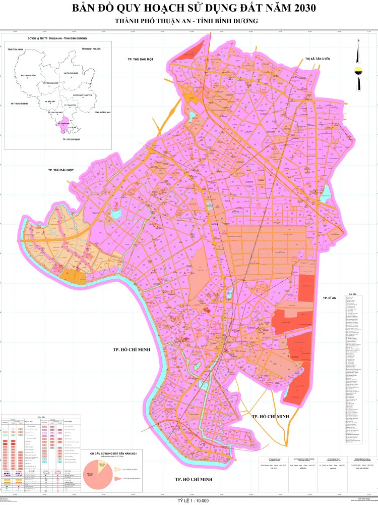 Quy hoạch sử dụng đất TP Thuận An 2030:
Kế hoạch sử dụng đất TP Thuận An đã được quy hoạch đến năm 2030 với mục tiêu phát triển kinh tế và cải thiện đời sống dân cư. Quy hoạch thay đổi tích cực khung cảnh đô thị, hướng đến mục tiêu tối ưu hóa sử dụng đất và giảm thiểu sự lãng phí. Điều này sẽ giúp tăng cường sức mạnh kinh tế và cải thiện chất lượng môi trường sống.