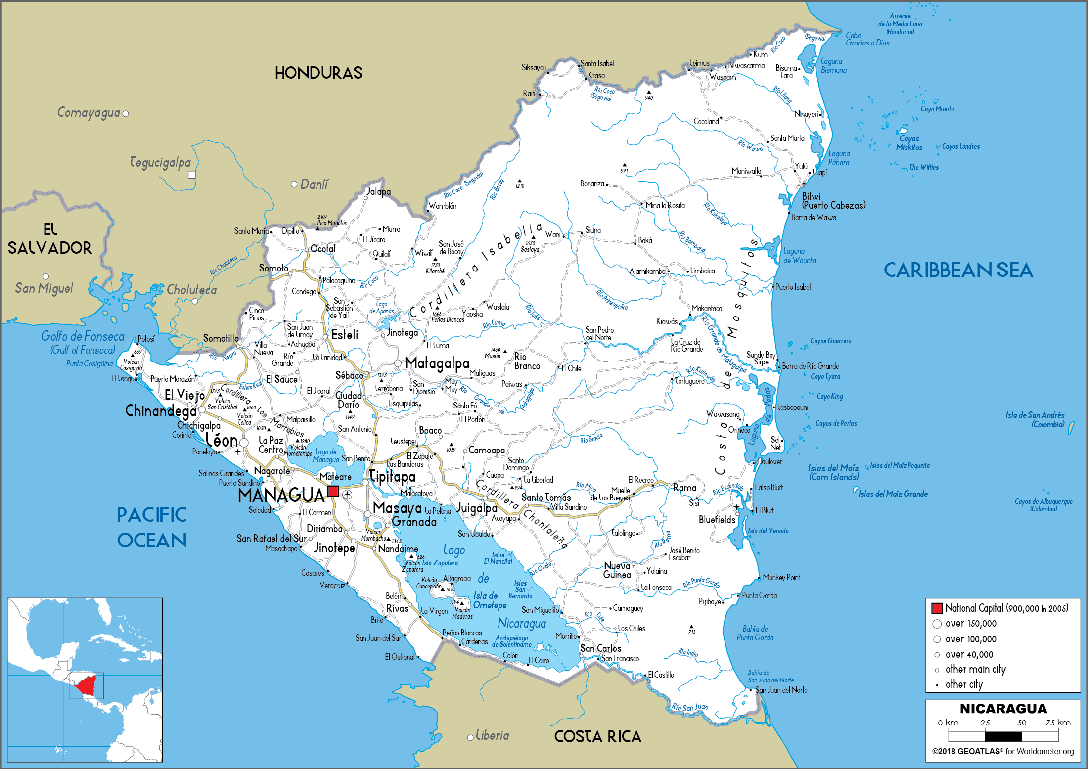 10105856 3 Nicaragua Map 