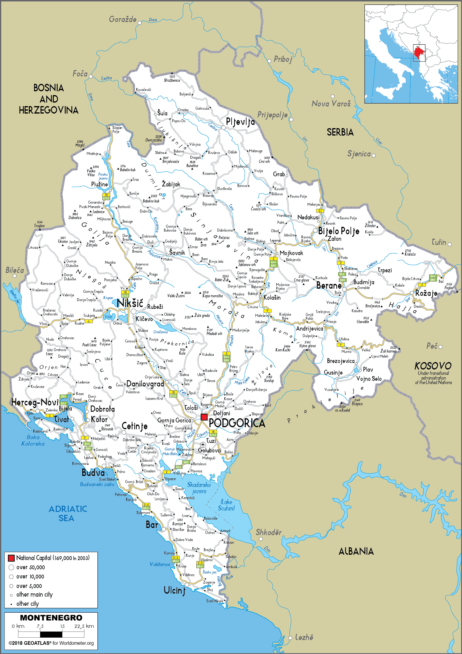 10170319 1 Montenegro Map 