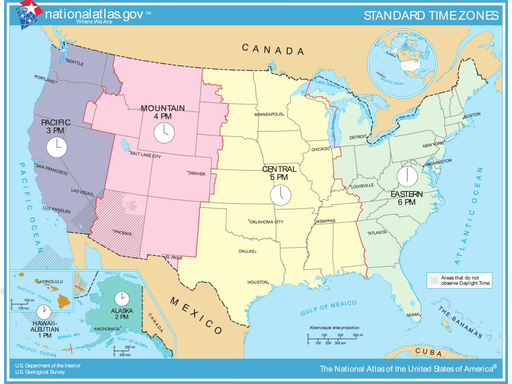 Khổ lớn bản đồ nước Mỹ