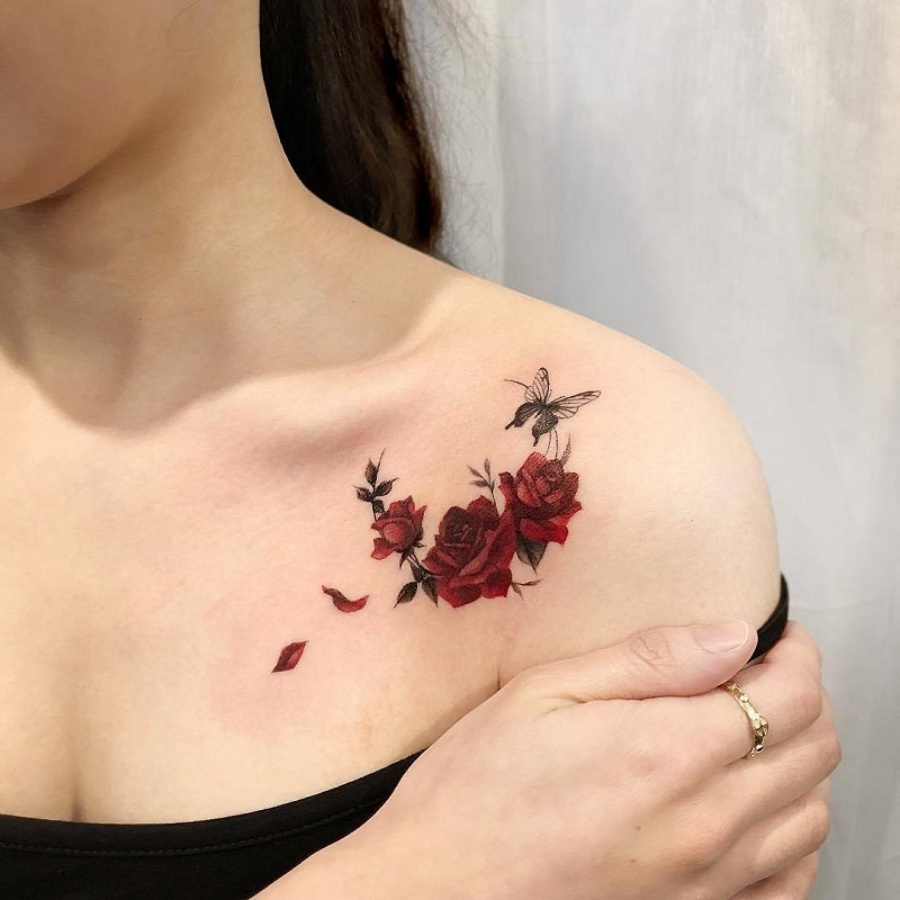 Hình xăm hoa hồng bít bàn tay cực  Đỗ Nhân Tattoo Studio  فيسبوك