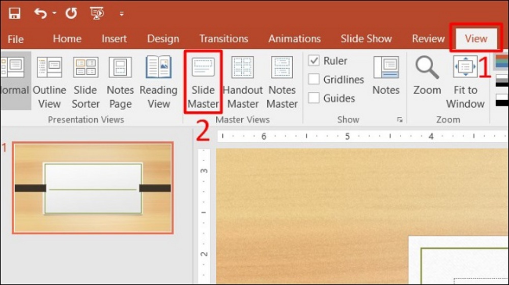 Tạo Slide Master để tối giản các bước định dạng