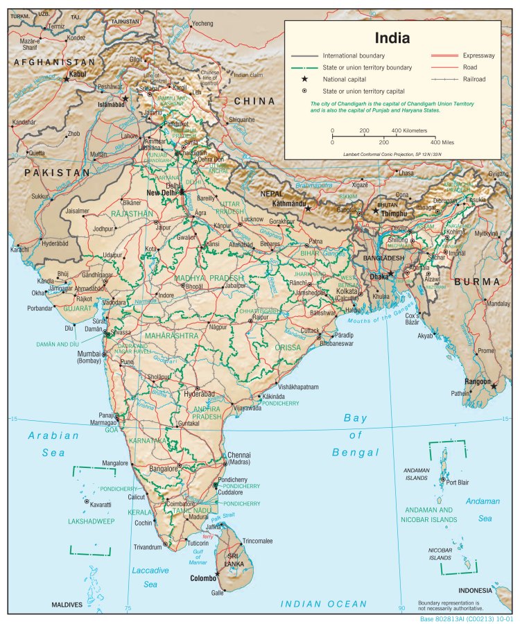 Bản đồ hành chính Ấn Độ 2024 cung cấp thông tin liên quan đến các địa danh, tên gọi các đơn vị hành chính, các thành phố và địa phương tại Ấn Độ. Bạn sẽ biết rõ hơn về các khu vực khác nhau của đất nước này và sẽ thuận tiện hơn trong du lịch, công tác hay kinh doanh.