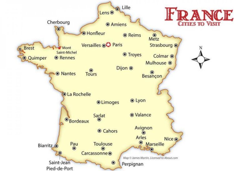 Cẩm nang bản đồ miền nam nước Pháp và những thông tin du lịch