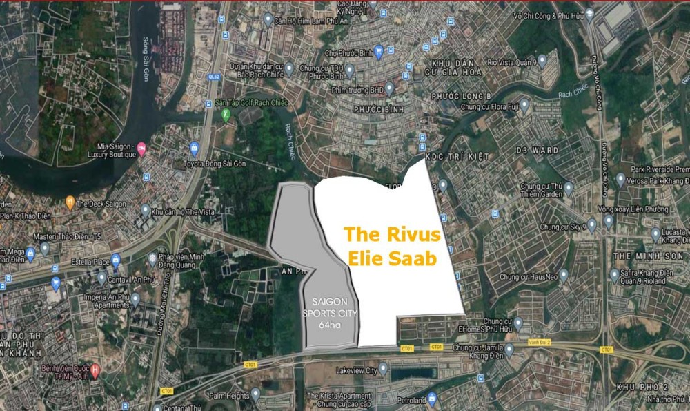 Đánh giá vị trí tiềm năng dự án căn hộ The Rivus Elie Saab Quận 2